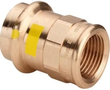 KNM Trade Kupfer Gas Pressfitting Übergang 22x3/4 Kupferfarben | Made in Germany, SC-Contur, Gas, Öl, Diesel, HNBR Dichtungen, Kupfersystem, vielseitig einsetzbar