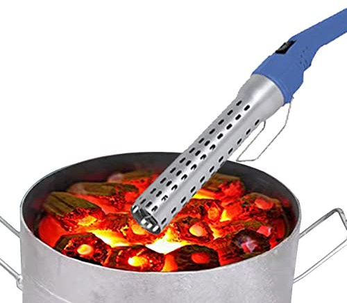 Allume-barbecue Électrique, Portable Allume Charbon Bois pour Barbecue Intérieur ou Extérieur, Allume Feu Electrique Commercial Accueil pour Feu de Camp, Foyer, Four à Pizza, 2000W/650℃(Color:Bl