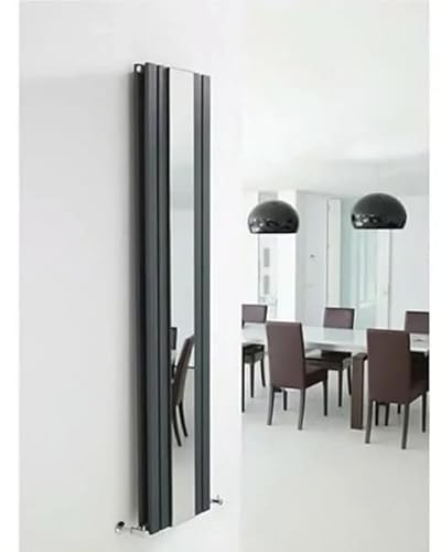 Radiatore Verticale Specchio Grigio Antracite