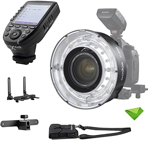 Godox R200 Macro Ring Flash Head for AD200 AD200 Pro w/Godox Xpro-S Trigger 5800±200K 200Ws with Modeling Lamp Macro Speedlight for DSLR Cameras for Portrait, Macro Shooting, Wedding Photography, etc