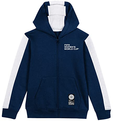 FIFA Official 2023 Women's Football World Cup Youth Team Zipped Hoodie, England, White, 8-10 years