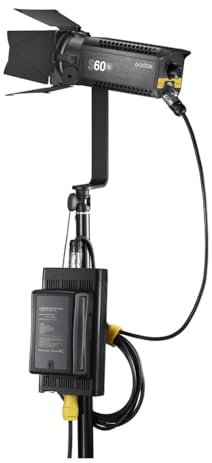 Godox S60Bi-D Kit 3 teste - 28000/6500K - 240V - Illuminazione FX - Kit flash da studio per professionisti - Con effetti cromatici e controllo dell'applicazione per una maggiore facilità d'uso