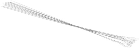 Faltbare gedrehte Perlennadeln, flexibler Edelstahl, für die Herstellung von Armbändern und Halsketten, 10-teiliges Set