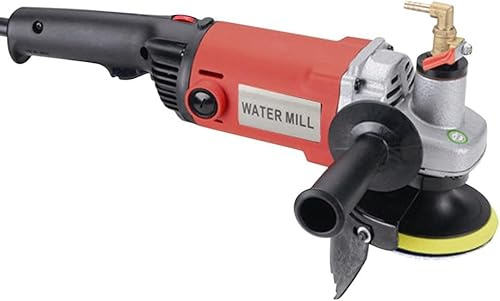 Nass-Steinschleifer Schleifmaschine NaßPolierer Mit 6 Polierscheiben Satz 1400w，FüR Marmor Zementfliese Granit Terrazzo