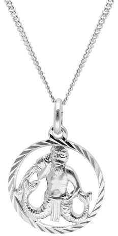 trendor Wassermann Sternzeichen Halskette Silber 925 68260-02 | zeitloser Halsschmuck für Damen und Herren, elegantes Accessoire