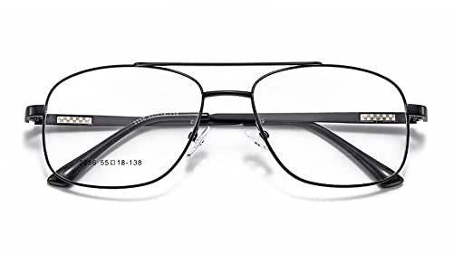 GSKDZG Herren Photochrome Bifokale Lesebrille Pilotenbrille Piloten Sonnenbrille Mode Großer Rahmen Presbyopische Brille Progressive Blaulichtfilter Brille