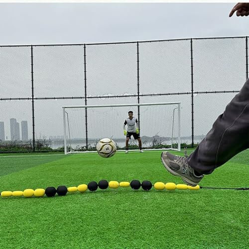 Fußball-Trainer, Fußball-Trainingshilfen für Kinder und Erwachsene, einreihiger Deflektor, 2,75 m Torwart-Umlenkausrüstung für Futsal/Sevens-Tor