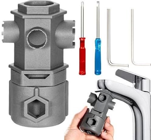 Kitchen Faucet Wrench, Multifunctional Sink Wrench | Sanitary Key, Sink Drain Wrench, Tap Nut Removal, Sink Wrench, Hand Tools