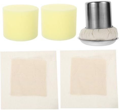 LOORGVEL Étaleur Pâte à Crêpe Brosse à Huile de Cuisson en Tissu et Acier Inoxydable, Outil Pratique pour Tartiner Huile sans Résidu Cuisine et Préparation de Crêpes Couleur Aléatoire