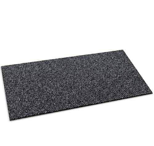 Floordirekt Schmutzfangmatte Anthrazit 120x100cm Hong Kong Pro – rutschfeste Sauberlaufmatte mit TPE-Rücken, robuste Türmatte für Eingangsbereich, Flur & Gewerbe