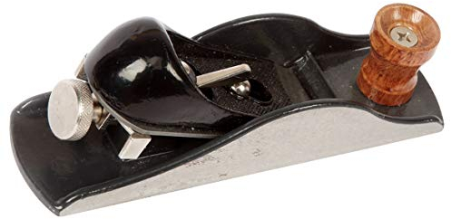 WORKPRO W052002 Blockhobel, 1-5/8 Zoll, breite Klinge, Gusseisenkörper, verstellbare Schnitttiefe, Schwarz (Einzelpackung)