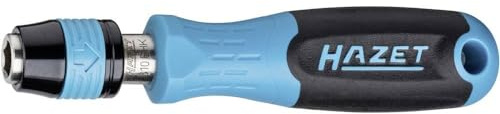 HAZET Bit-Halter 810BHK - Sechskant 6,3 (1/4 Zoll) 98.2 mm - vielseitig und flexibel einsetzbar - Bithalterung mit rutschfestem 3-Komponenten-Griff für hohe Kraftübertragung und Bajonett-Verschluss