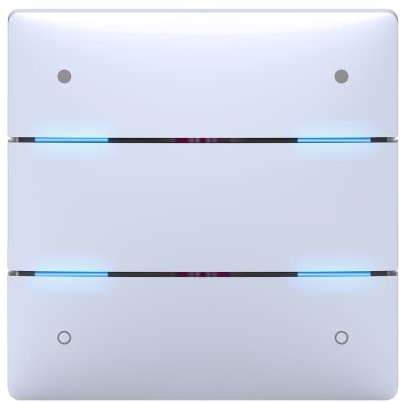 Theben 4969234 iON 104 KNX Tastsensor 4 Tasten Secure | 4 Status-LEDs, integrierter Temperatursensor, Schalten, Dimmen, Jalousie, Wertgeber, Szenen, Farbsteuerung, Sequenz