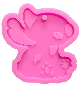 Guratapa Moules en silicone brillant pour loisirs créatifs, porte-clés, argile polymère, pendentif époxy, bricolage, décoration de gâteau, moule à fondant