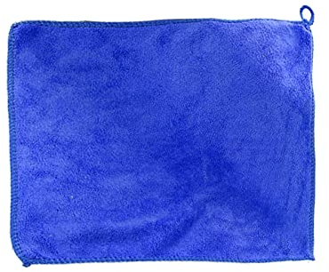 10 teile/los Mikrofaser Auto Reinigungstuch Motorrad Waschglas Haushaltsreinigung Kleines Tuch (Color : Blue)
