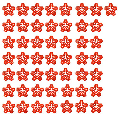 WJYXSH 50pcs 1/1.5/2/2.5/3mm Wall Tiles Ceramic Gap Locator Cross Tile Leveling System Gap Grout Pump Floor Construction Tools Reuse