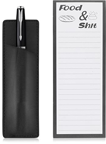 Abeillo Magnetic Shopping List Pads for Fridge, 50 Sheets Magnet Notepad Grocery List with 1 Piece Magnetic Pen Holder, Magnetic To Do List Notepads, Grocery List Pad and Memo Pads