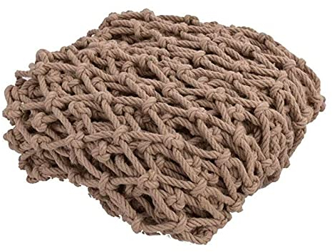 HTRY Kletternetz Für Kinder Netz Outdoor Kinder Kletterseil Netz Schweres Hanfseil Leiter LKW Anhänger Netz Hängemattenseil Outdoor 12cm Seilnetz Nylonnetz(2 * 5m/7 * 16ft)