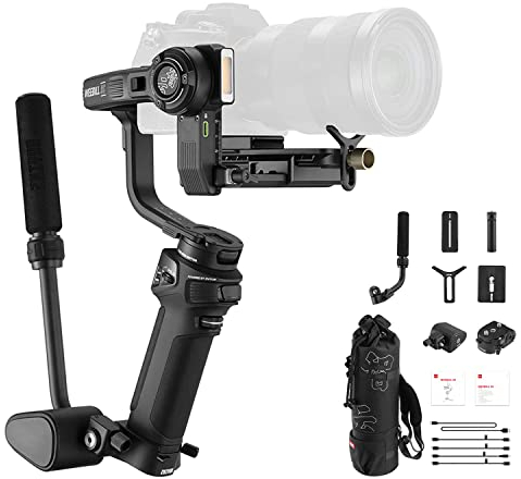 Zhiyun Weebill 3S Combo 3-Axis Gimbal Stabilizer for DSLR and Mirrorless Camera Compatible with Sony Nikon Canon Panasonic LUMIX Extendable Sling Grip Integrated Fill Light PD Fast Charge