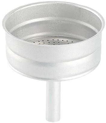 JISADER Filtre entonnoir en aluminium pour cafetière, 6 tasses