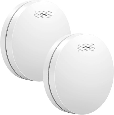 Aroha Safety Pro Rauchmelder - 10 Jahre Batterie - Feuermelder, Rauchwarnmelder, Brandmelder, Rauch Brandschutz Brandmeldeanlage - 2 Set