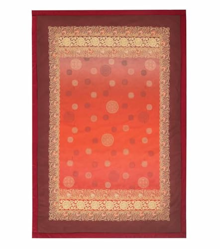 Bassetti PALLAVICINO Plaid aus 100% Baumwolle in der Farbe Rosso R1, Maße: 135x190 cm - 9330110