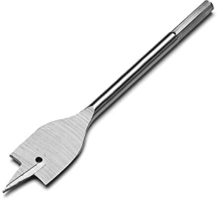 1pc Flachbohrer Lang Hartstahl Holz Flachbohrer 6-45mm Holzbearbeitung Spatenbohrer Titanbeschichtete Spaten Handbohrer (Size : 20mm)