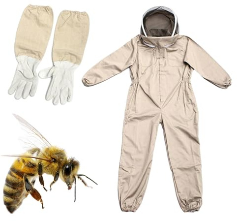 Facynde Imkeranzug Imker Anzug, Berufsimkeranzug, Imker Overall Schutzanzug Kinder Bienenzucht Schutzanzug Bienenzucht Wirkung Zum Schutz Des Lmker