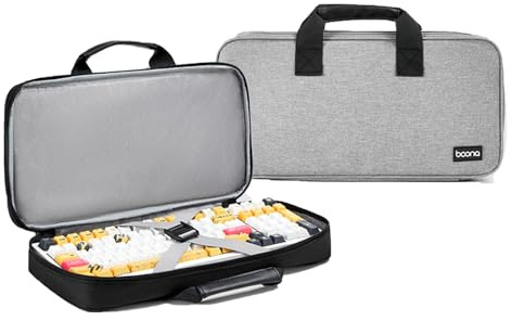 Growalleter - Funda para teclado (87-98 teclas de ordenador mecánico, funda dura, bolsa de protección de viaje, 39 x 18,5 x 5 cm), Bolsa General, 38 x 18 x 9 cm