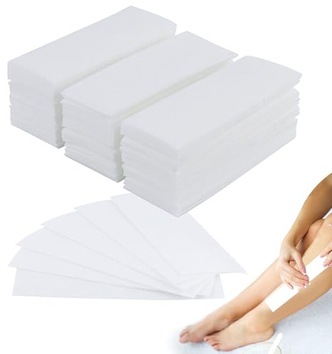 150 Pieces Mini Waxing Strips for Hair Removal, Mini Non Woven Face Wax Paper for Women Facial Body Arms Legs Hair Cleaning and Remover (3.8×10cm, 1.6 x 3.9 Inch)