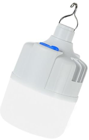 Bombillas recargables – Bombilla LED de ahorro de energía con batería integrada | Luz de respaldo USB y solar para emergencias | Bombilla portátil regulable que funciona con pilas | Idea de luz de