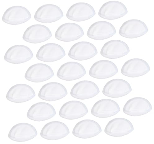 Vaguelly 100pcs Disposable Nursing Breast Pads, Nonwoven Water Absorbent Breastfeeding Pads with Adhesive Design, White, Lightweight Thin Protection for Maternity Use