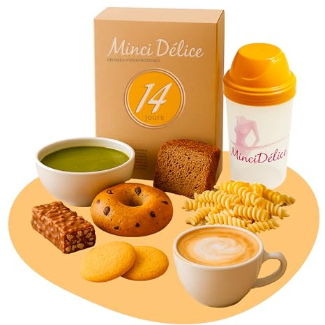 Régime hyperprotéiné 14 jours – 33 repas prêts à consommer – Minceur rapide et pratique (-5kg)