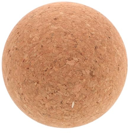 SHERCHPRY Korkmassageball zur Muskelentspannung und Faszienmassage mit Hoher Dichte Massageball für Füße und Finger vor Fitnessstudio dem Training Braun aus Korkstaub