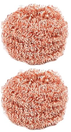 Iron Scrubber - Pure Metal Cleaning Brush, Non Scratch Scrubber | Compact Non Abrasive Scrubbing Pads with Durable Design, Effective Grease Remover for Kitchen Cooktop Stove Oven Hood Sink Utensils