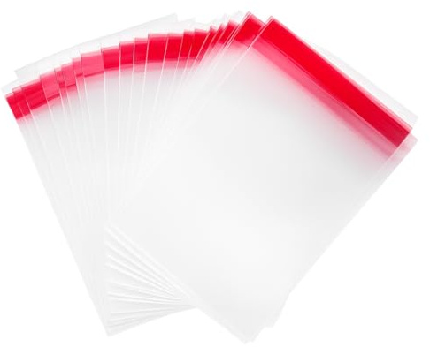 200 PCS Sachets Plastiques Transparents Autocollants, 6x8 cm, Sachet Cellophane Transparent pour Biscuits, Chocolats, Bijoux, DIY, Sachet Bonbon Refermable pour Artisanat et Conservation Alimentaire