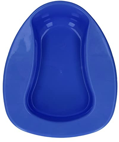 Fdit Padella da Letto Grande, Padella da Letto per Infermieristica Liscia e Addensata Padella da Letto con Pendenza di 10 Gradi per Anziani e Donne Incinte (blu scuro)