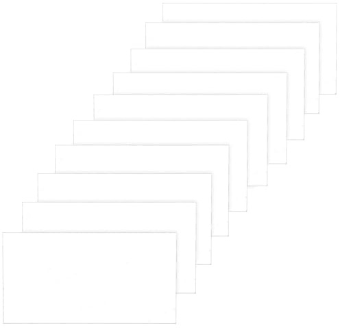 Veemoon 20 Tarjetas de Asiento Acrílicas Transparentes Blancas para Bodas Decoración de Mesa Reutilizable Letreros Acrílicos Blanco para Números y Nombres Ideales para Banquetes y