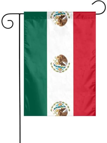 Bandera de México de doble cara impresa para patio, adecuadas para todas las estaciones y festivales, perfectas para jardín, patio