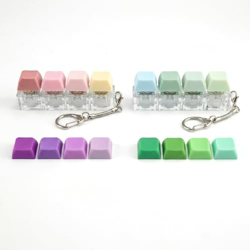 2 st Fidget Toys tangentbord fidget vuxen tangentbord nyckelring | Klicks Keyboard Clicker, t-tangentbordsleksak, tangentbord för stressreducering, keyboard Fidget Toy, med 8 tangenter