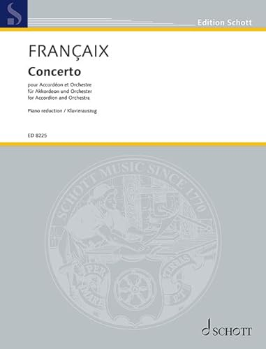Concerto: für Akkordeon und Orchester. Akkordeon und Sinfonieorchester. Klavierauszug mit Solostimme.