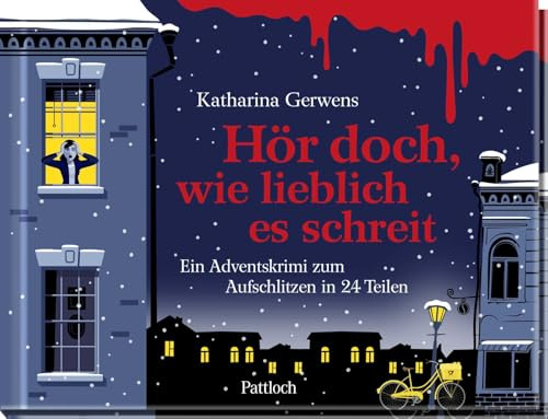 Hör doch, wie lieblich es schreit: Ein Adventskrimi zum Aufschlitzen in 24 Teilen | Spannender Krimi-Adventskalender mit Seiten zum Aufschneiden | Ideal als Geschenk für alle Krimifans