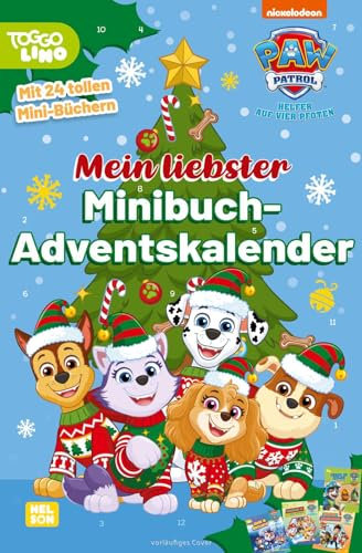 PAW Patrol Mitmachbuch: Mein liebster Minibuch-Adventskalender: Mit 24 tollen Mini-Büchern | Adventskalender zum Vorlesen, Malen und Rätseln ab 3 Jahren
