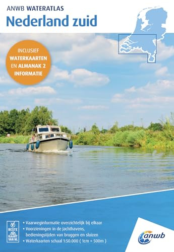 Wateratlas Nederland Zuid: 1:50000 (ANWB wateratlas)