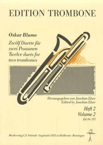 12 Duette Band 2 (Nr.7-12): für 2 Posaunen