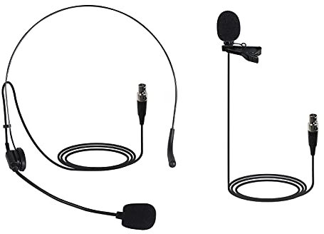 Phenyx Pro PTU-5000 Micro cravate sans fil avec mini prise XLR, cartouche à condensateur unidirectionnel, idéal pour scène, église, conférence, entretiens, enregistrement vidéo