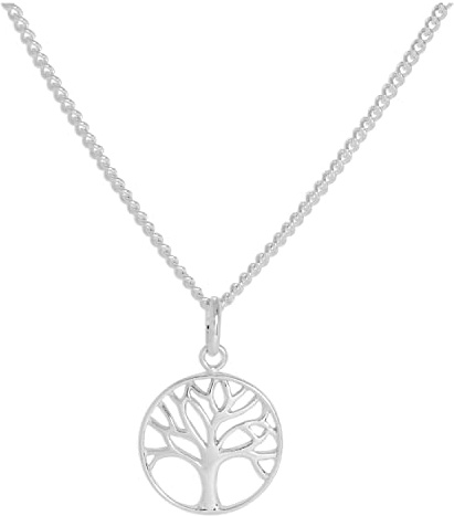 Collier et Pendentif Arbre de Vie en Argent 925/1000-46cm