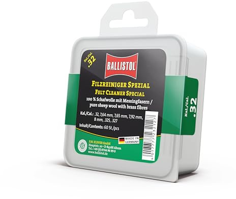 BALLISTOL 23212 Filzreiniger Spezial - Laufreiniger für Gewehr Kal 32-60 Stück