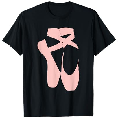Ballet Dancer Pointe Ballerina Dancing Barre Workout Art T-Shirt