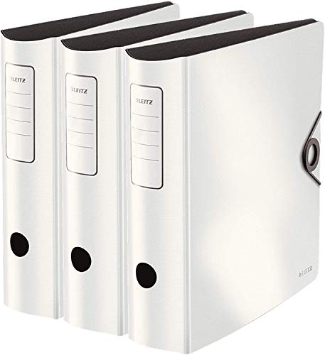 Leitz Qualitäts-Ordner ActiveSolid 104710 (Weiß, 3er Pack)